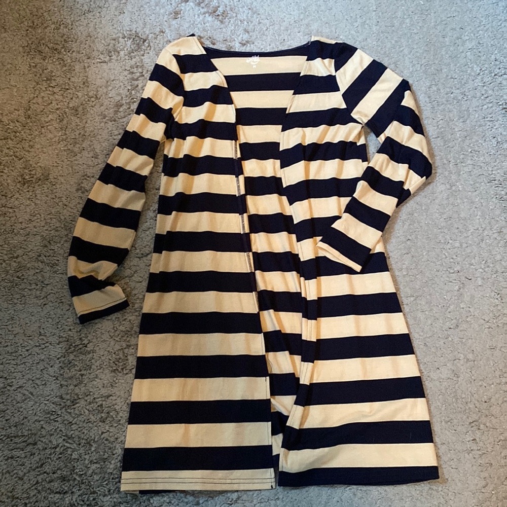 Tickled Teal Open Front Cardigan